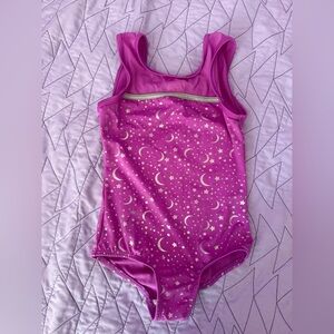 Cat & Jack Purple Celestial Kids Bodysuit leotard dance gymnastics Sm 6/6x GUC